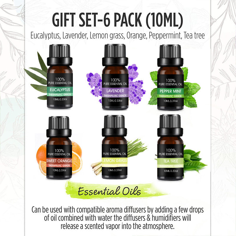 100% natural organic Aromatherapy Essential Oils 12 Premium Grade Fragrance massage essential oil sets