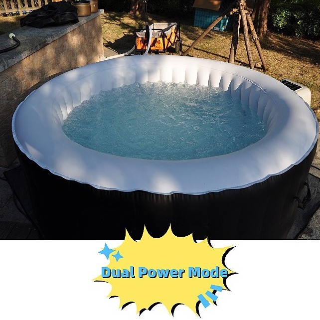 factory direct sale hexagon Drop stitch Inflatable SPA Round Outdoor whirlpool inflatable hot tub