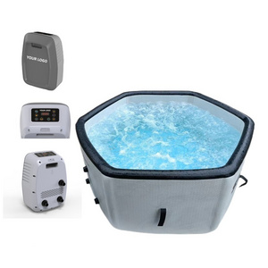 factory direct sale hexagon Drop stitch Inflatable SPA Round Outdoor whirlpool inflatable hot tub