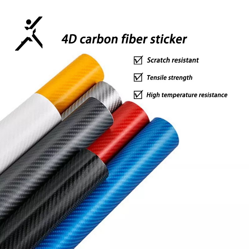 2D 3D 4D 5D Interior Protection Film Car Sticker Self Adhesive Free Bubble Matte Glossy PVC Carbon Fiber Vinyl Wrap