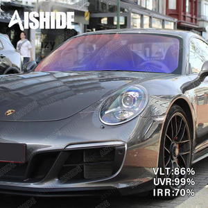 Aishide Chameleon Window Tint Film  86%VLT Glass UV Rejection Solar Protection Foil Guard 1.52*30M Clear Vision Tint Film