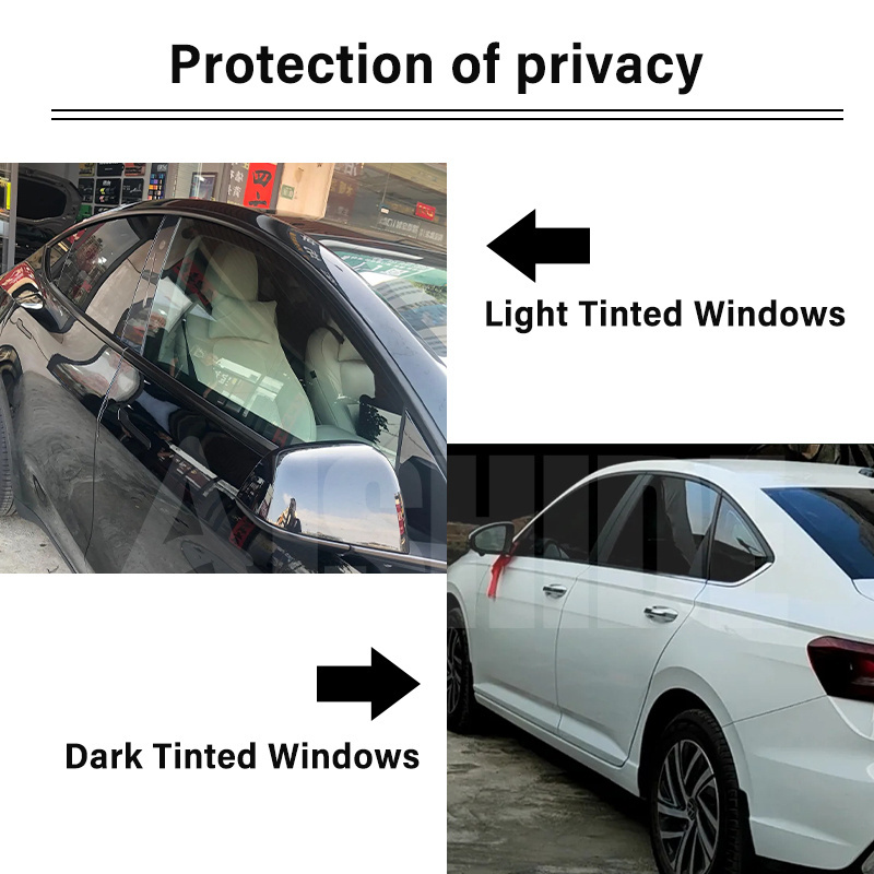 Aishide 75%VLT High Privacy Film NSN-7595 High Thermal Insulation Automotive Nano Ceramic Window Glass Tinting Film For Car