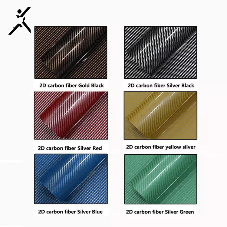 2D 3D 4D 5D Interior Protection Film Car Sticker Self Adhesive Free Bubble Matte Glossy PVC Carbon Fiber Vinyl Wrap