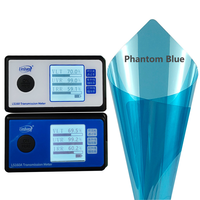 Phantom Blue Best quality Window Tint Sputter Sun Control Reflective Mirror Car Window Tint Film