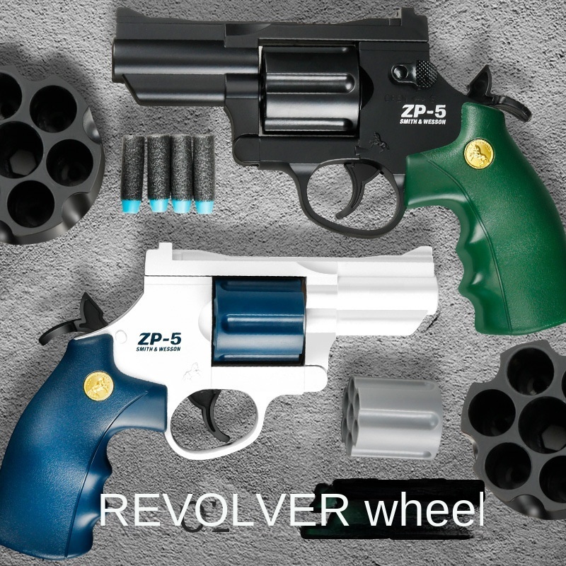 pistol toy gun boy kids revolver eva soft bullet hand grab simulation training chicken model toy