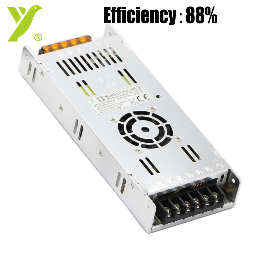 High Efficiency 88% LED Display 5V 60A 300W Switching  Power Supply for LED Display