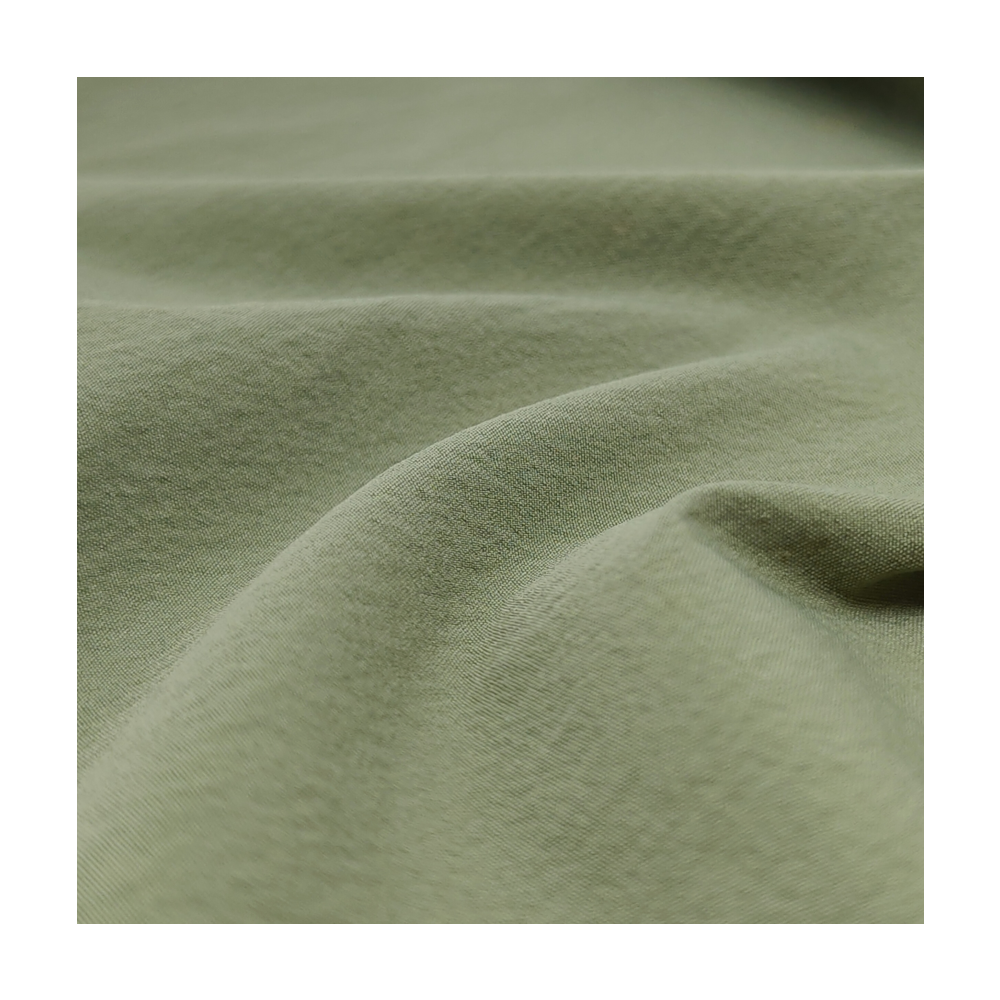 YY0035XP-05 3M Moisture-Absorbent wicking SP12%+N88% 70D nylon four-sided round bean green fabric for jacket