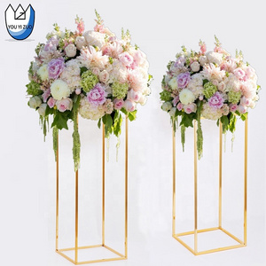 YOUYIZUO Centerpiece Metal Stand Wedding Table Decoration For Wedding Gold Metal Flower Vase Stand for Party