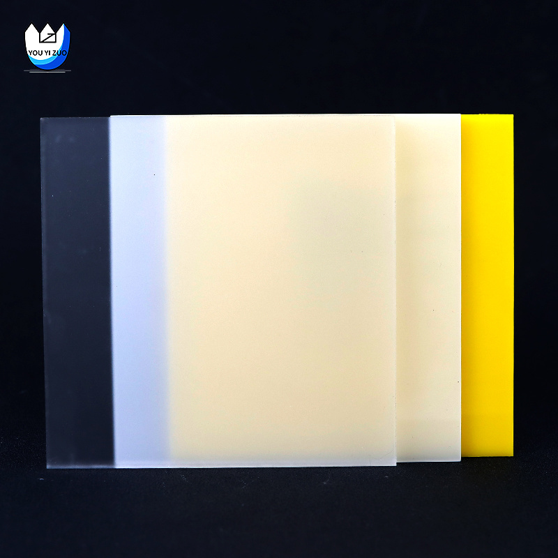 Youyizuo Custom 3mm 5mm 6mm Color Transparent Flexible Cast Pmma Plastic Board Manufacturer Acrylic Sheet