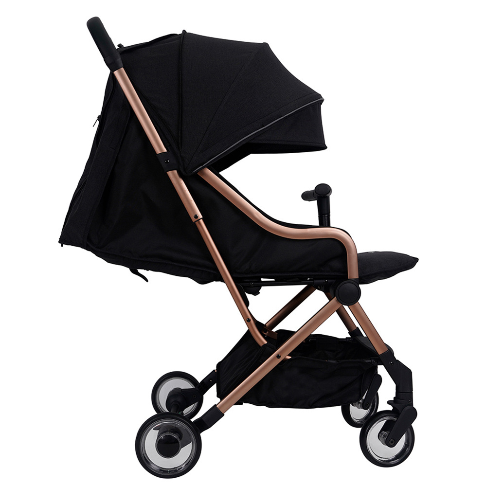 Linen fabric mamas and papas pram wagon stroller folding compact pushchair baby travel pram deluxe baby stroller baby buggy