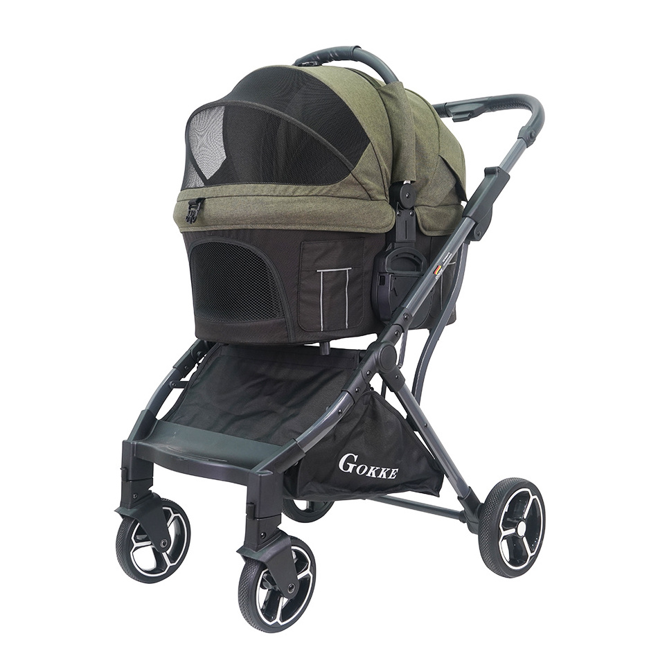 pet carrier bassinet detachable seat stroller OEM ODM customized pet stroller pet strollers for female dog