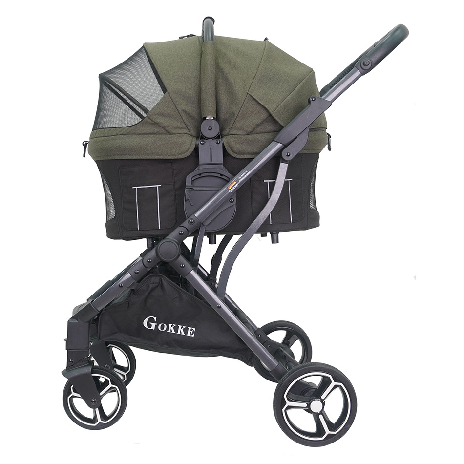 pet carrier bassinet detachable seat stroller OEM ODM customized pet stroller pet strollers for female dog