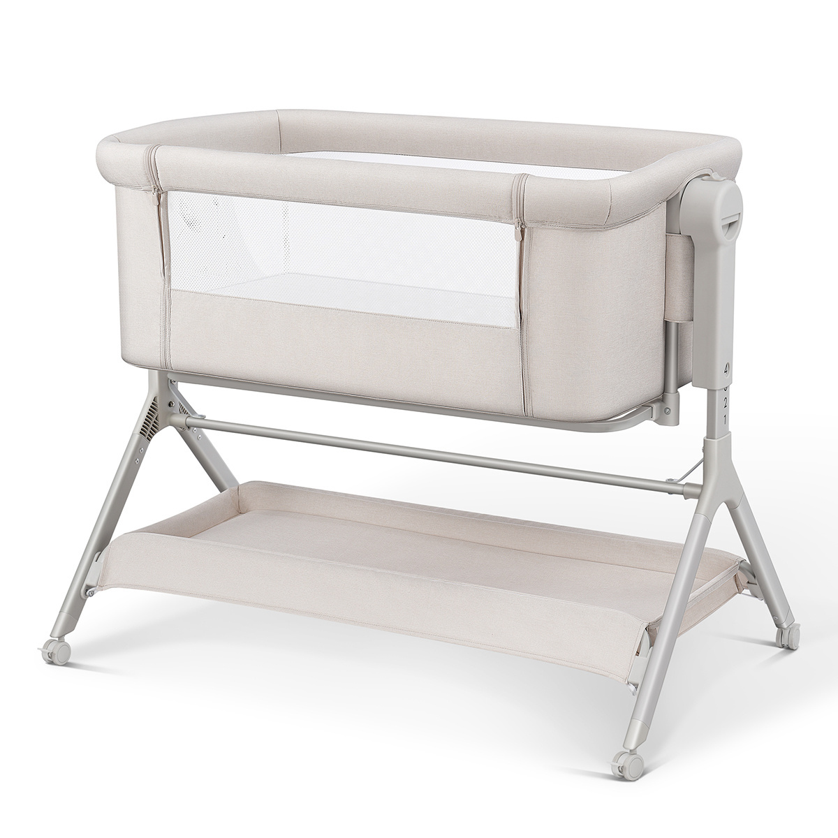 portable hot selling baby bedside crib 0-12 month baby cribs for sale easy assemble metal iron cribs