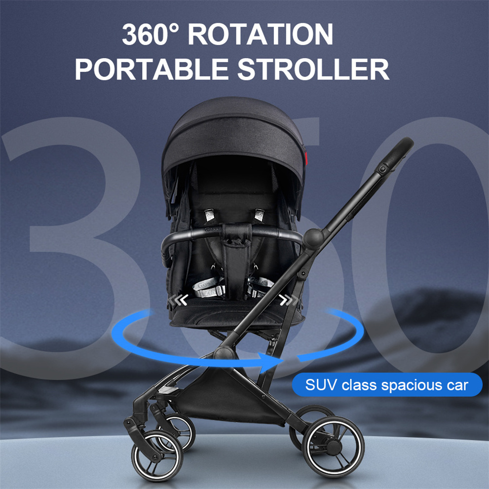 High End Luxury Baby Travel Buggy Car Stroller 0-48 Months Playkids Stroller One Hand Folding Baby Stroller