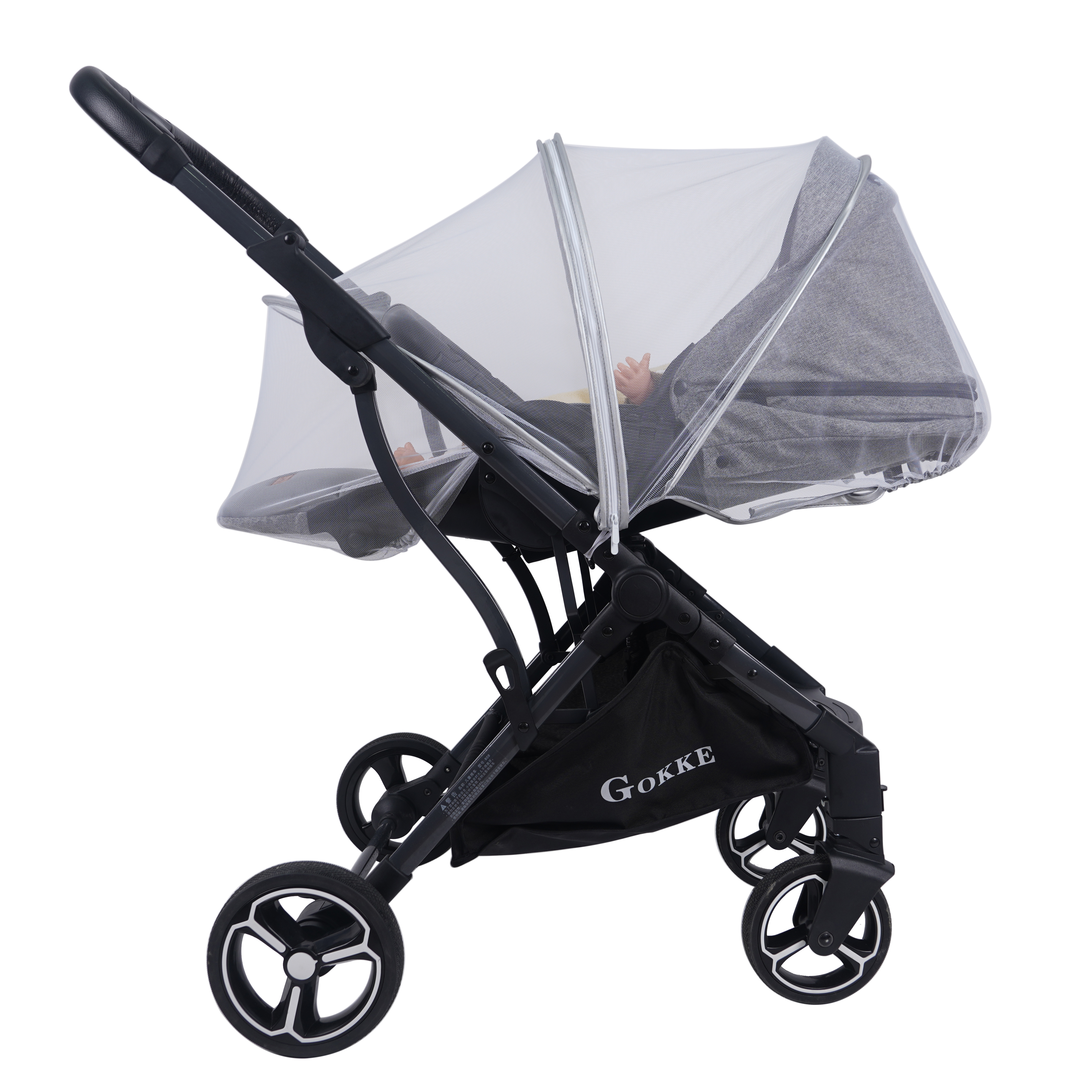 Durable Full Cover Baby Stroller Mosquito Net with Zipper