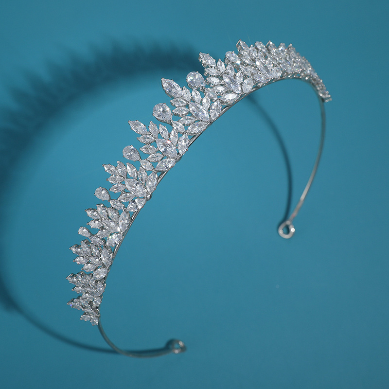 Baroque Luxury Zircon Wedding Hair Crown Headband Accessories Princess Queen Beauty Bridal Crown