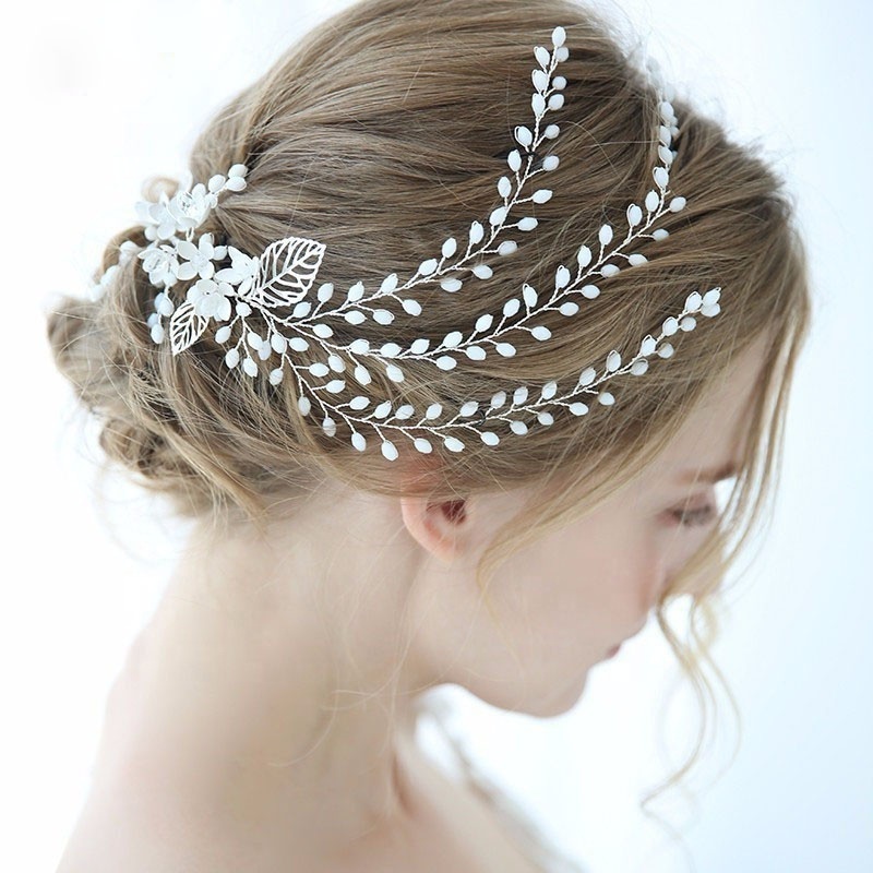 Fashion Handmade Crystal Beads Hairband Bridal Tiara Wedding Hair Accessories Jewelry Fancy Headband For Women