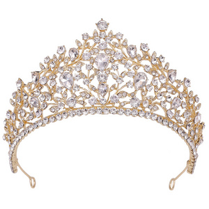 Hot-Selling Pageant Crowns For Queens High Quality Baroque Crystal  Wedding Hair Accessories Bridal Tiaras And Crowns