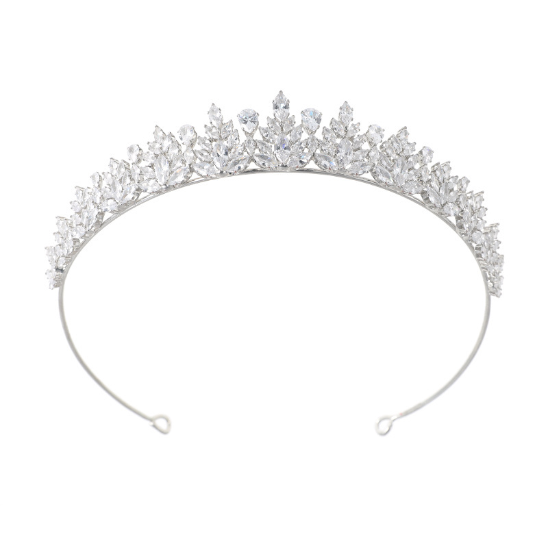 Baroque Luxury Zircon Wedding Hair Crown Headband Accessories Princess Queen Beauty Bridal Crown