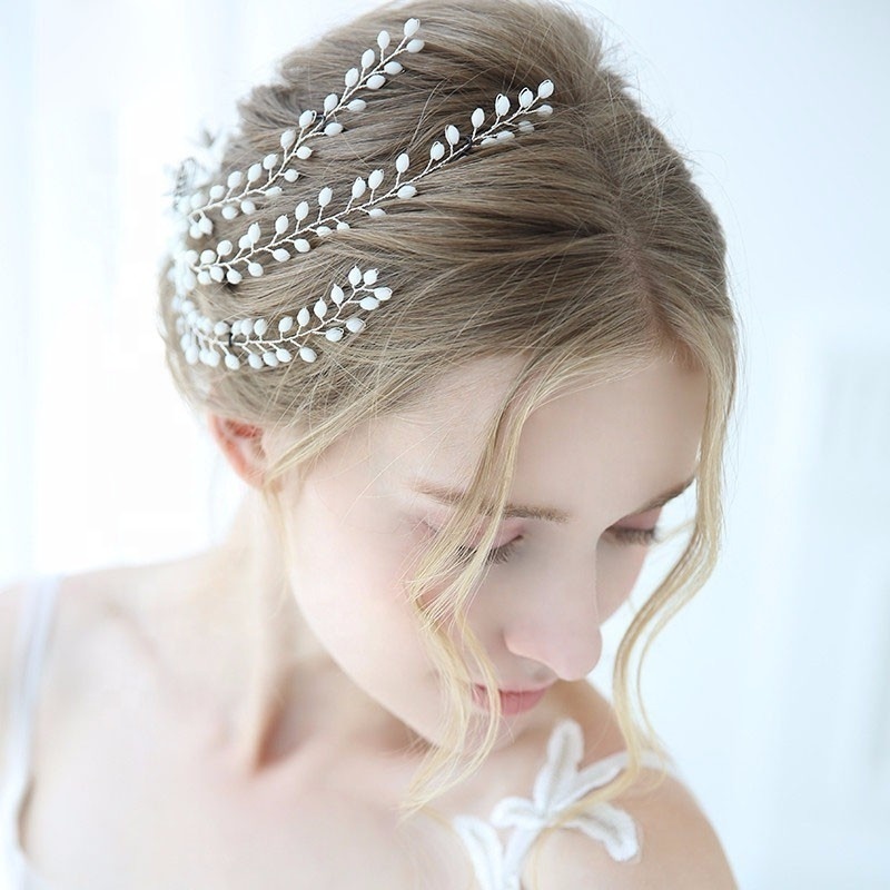 Fashion Handmade Crystal Beads Hairband Bridal Tiara Wedding Hair Accessories Jewelry Fancy Headband For Women