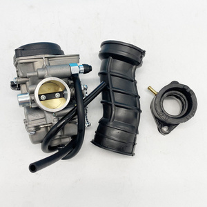 Carburetor with Intake Manifold & Air Filter Rubber Boot Hose for TK JIANSHE LONCIN BASHAN 250cc ATV QUAD ATV250 JS250 Carb