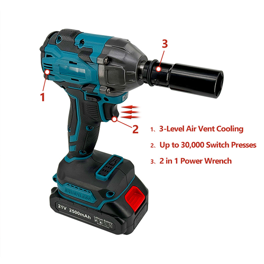 Factory Supply Power Craft Cordless Drill 20v 18v Cordless Drill Battery Cordless Power Electric Wrench