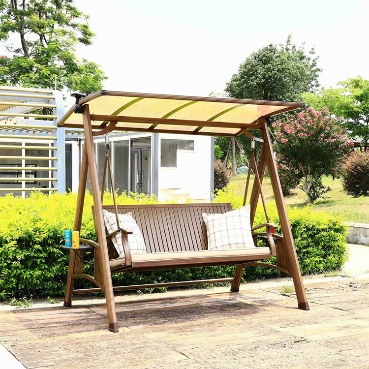 Wholesale commercial out door garden swing set aluminium two seater garden swing