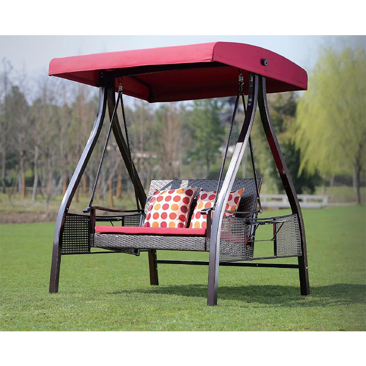 Factory price aluminum garden swing chairs outdoor outdoor porch swing with stand