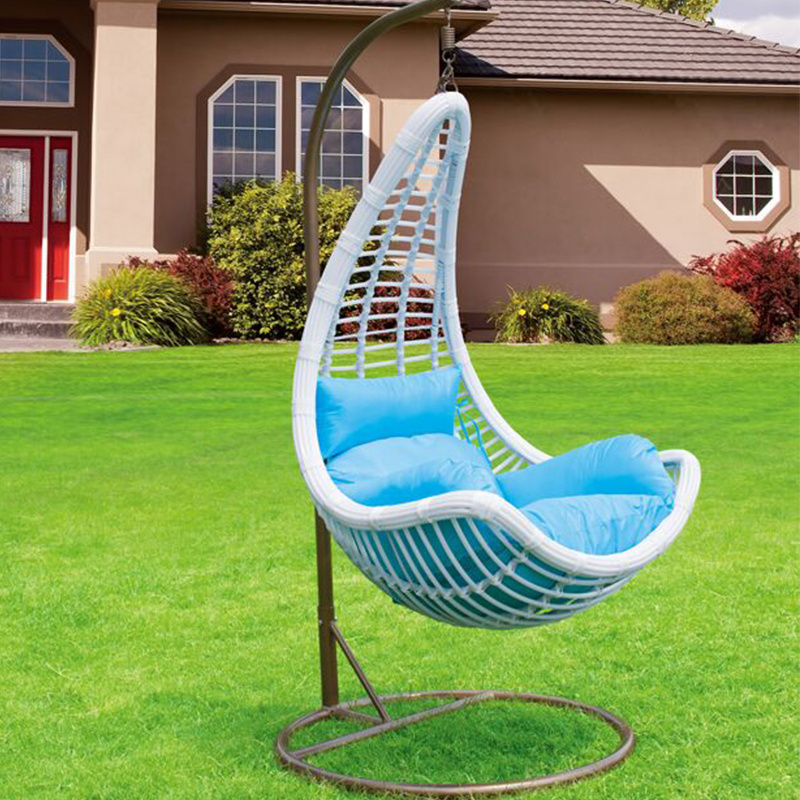 Garden courtyard swing rattan chair outdoor swing chair hanging egg rattan chair