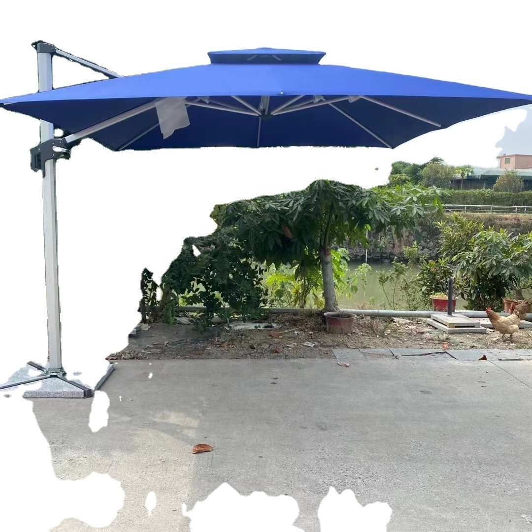 Outdoor sunshade and base outdoor sun umbrella