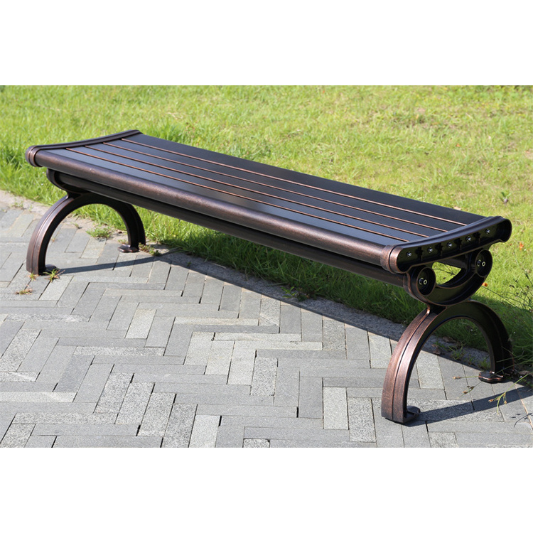 Wholesale outdoor patio chair antique garden bench park stool all cast aluminum garden bench