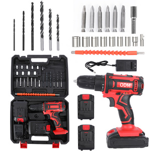 Cordless Electric Tools Handheld Power Drills Combi Drill Quick 18V/21V Lithuim Ion Battery Brush Motor Power Drill