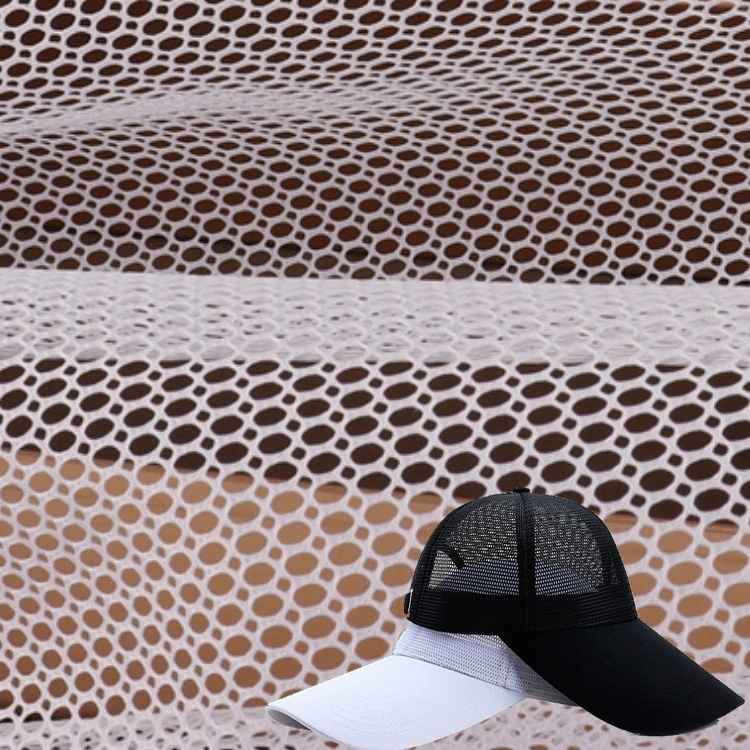 100% Polyester Stiff Hard Mesh Fabric for Hats Caps Hat Shoe Upper Luggage Lining Bags Making Material Stage Costumes