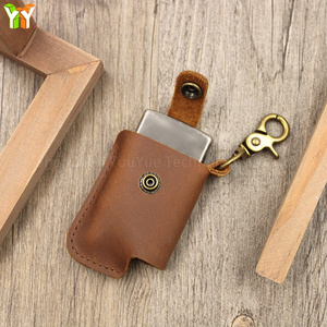 Wholesale Genuine Leather Lighter Case  Leather Lighter Holder for Zippo