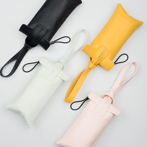 Travel PU Leather Candy Color Umbrella Storage Bag Potable Sunny Umbrella Hand Bag Mini Outdoor Umbrella Holder