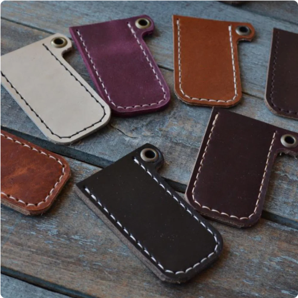 Genuine Cowhide Leather Lighter Case Lighters Pouches Protection Lighter Accessories For Mini Bic