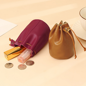 Real Leather Women Coin Purse Zipper Custom Leather Coin Wallet Pouch Bag Small Mini Coin Purse