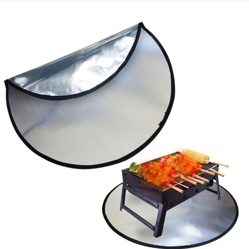 Heat Resistant outdoor bbq Fire pit Mat Fireproof Mat  for Grass Deck Under Fire Pit Mat