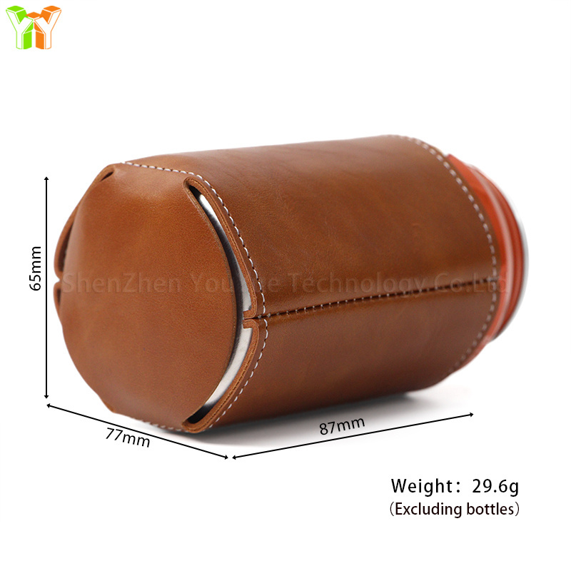 Non-Slip Can Cooler Sleeves PU Leather Cooler Covers for Beer Slim Can Beer Bottle Sleeves Coolers Holder