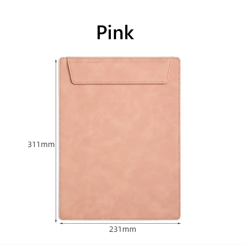 A4 Clipboard File Folder Stationery PU Leather Magnetic Clipboard Blackboard School Office Supplies Menu Board Clip Waterproof