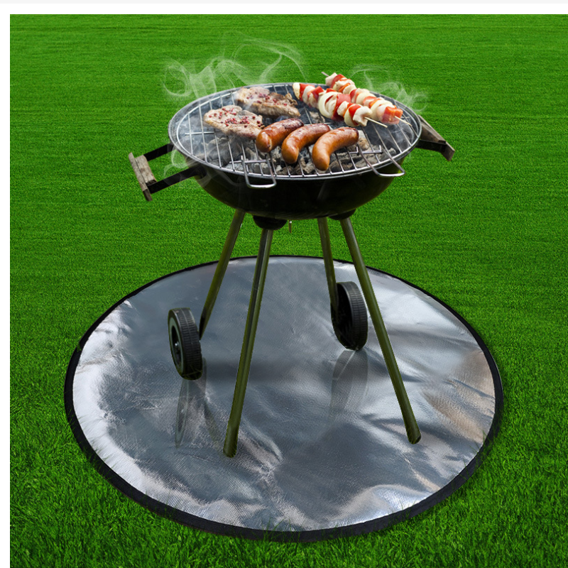 Heat Resistant outdoor bbq Fire pit Mat Fireproof Mat  for Grass Deck Under Fire Pit Mat