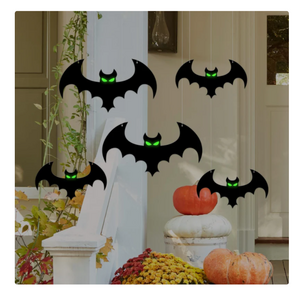 YY RTS Halloween Decor Outdoor Hanging Halloween Bats Halloween Bats Ornament with  fishing line