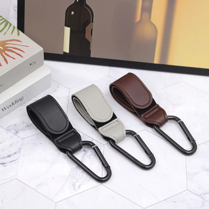 Wholesale Portable Outdoor Baby Stroller Hook PU Leather Hanging Buckle Novelty Hooks