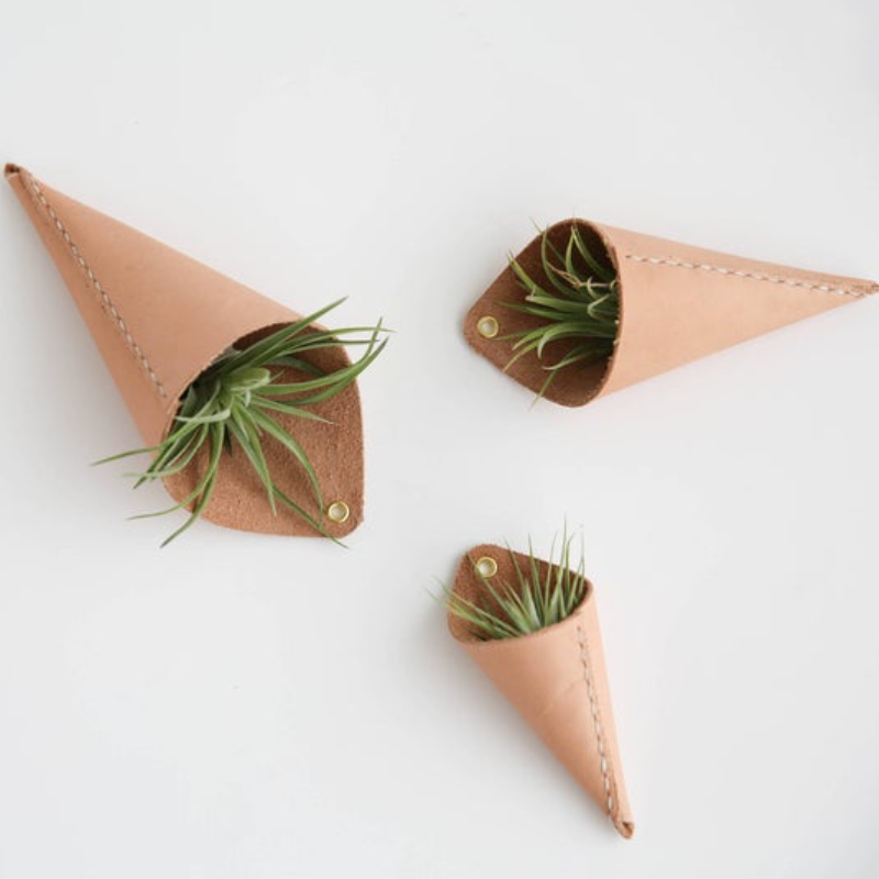 Hot Selling Canvas Air Plant Basket Hanging Durable Plant Holder Handmade Plant Hangers Home Decoration