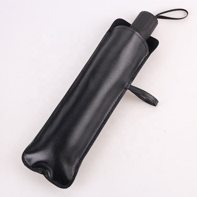 Automatic Foldable Sunshade Umbrella Storage Bag Car Windproof Umbrella Case Cover Leather Travel Umbrella Holster Accessories