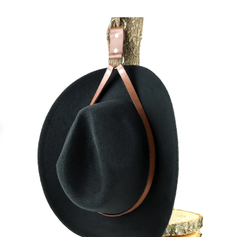 Customized PU Leather Hat Rack Hat Hanger for Wall Leather Hat Strap Holder for Car