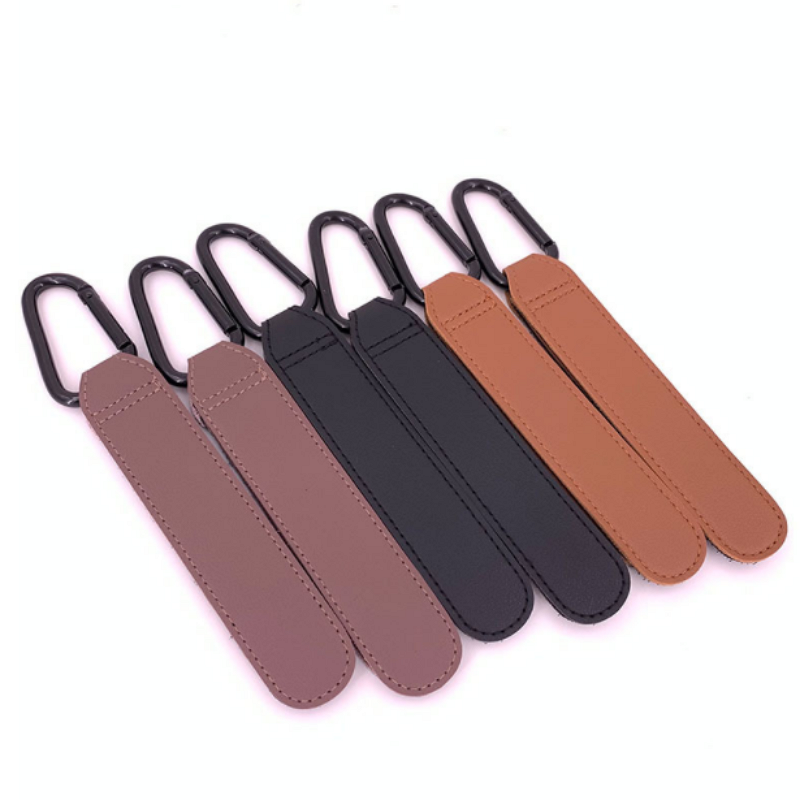 Ready to Ship wholesale children car hanging hooks PU leather custom logo portable stroller hangers buckle