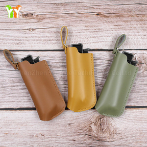 2021 Wholesale Leather Lighter Cover Durable Lighter Sleeve Cover Handmade Lighter Case Great Gift