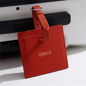 Luggage Tags Hangtag Leather Luggage Tag Protection Privacy Hangtag Travel Luggage Boarding Tag