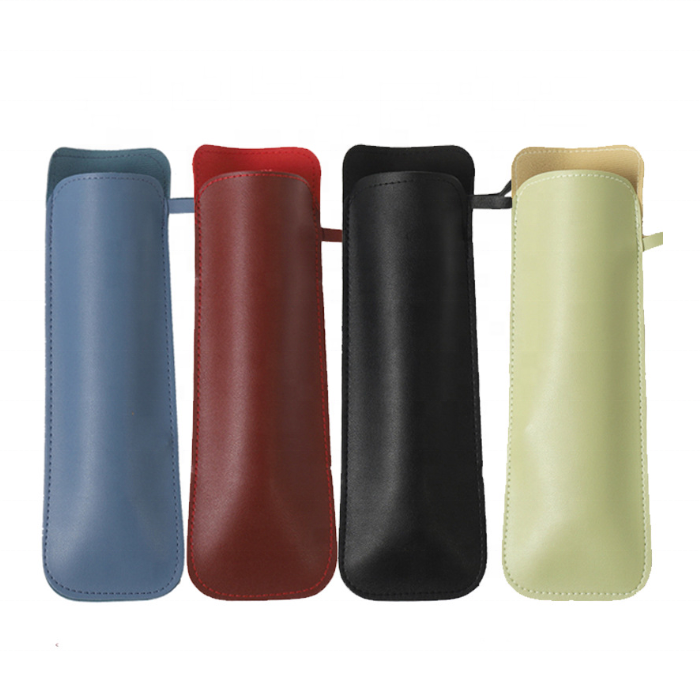 Customizable Umbrella  Leather Case Sleeve Outdoor Wet Umbrella Storage Bag Folding Umbrella Protective Cover for Travel